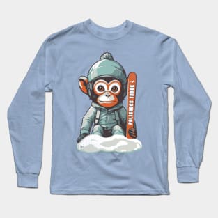 Cute Monkey Palisades Tahoe Ski Long Sleeve T-Shirt